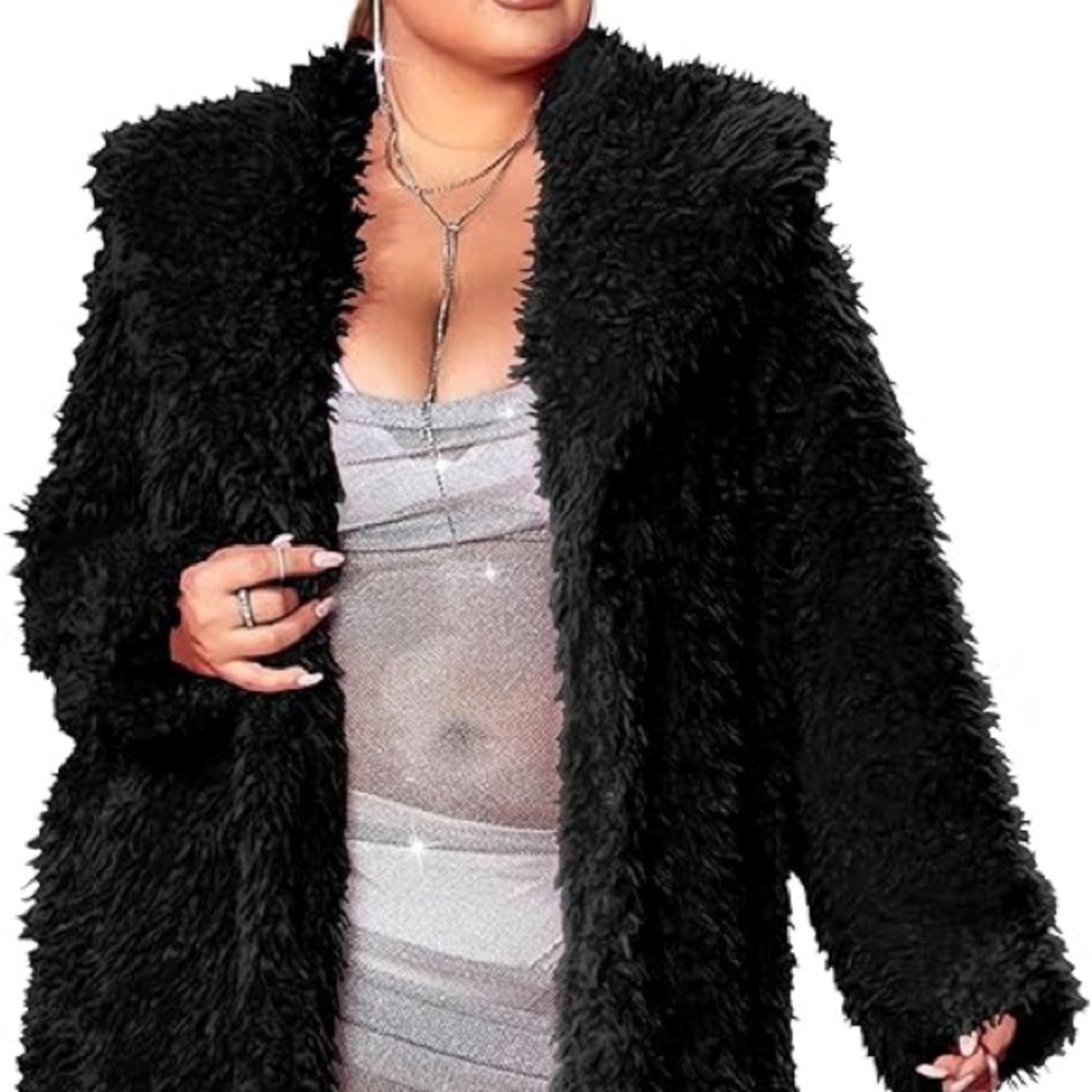 FOREVER21 faux fur coat